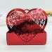 Candy Box Laser Cut Heart Shape Wedding Box Customized 